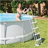 INTEX Scaletta per piscine fuori terra 28077 132 cm con piattaforma gradini removibili