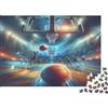 BNKJTFHZGLDQ Campo da Basket Puzzle 1000 Pezzi Cartaceo per Adulti Arena Notturna Relax Famiglia Decorazione Regalo 38x26cm/1000pcs