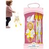 Generic Passeggino per bambole - Set per bambole da cameretta pieghevole, per bambole realistico | Set per passeggino con biberon, per bambole da cameretta, Seggiolone per bambole, Passeggini