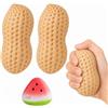 PRVCFZ Squishy a forma di arachidi, Squishy, quattro decorazioni squishy 2 angurie e 2 a forma di arachidi, adorabile decorazione per casa e ufficio, per gli amanti del squishy e per coloro che amano il cibo