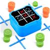 JOTOL Tic Tac Toe, Gioco Tris Elettronico,Portatili Giochi di Puzzle Smart,Console Portatile per Puzzle 5 in 1, Regali di Giochi da Tavolo per Bambini e Adulti (Blu)