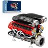 Brihappen Kit di costruzione del motore V12 per adulti, 1240 pezzi, kit di modello di motore di supercar motorizzato con angolo V a 65° con pistoni mobili, kit di assemblaggio meccanico Stem per