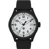 Timex Orologio da uomo Expedition North da 43 mm, cinturino nero ecologico in due pezzi, a sgancio rapido, quadrante grigio, cassa nera TW2W34700
