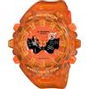 Casio G-Shock GAV01SKE - Orologio analogico digitale traslucido oversize, Arancione, Moderno, casual