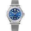 TYBERLEY Classic Orologio meccanico da uomo Movimento giapponese Ghiera girevole in acciaio inox 100M impermeabile orologio subacqueo automatico Data PD1818