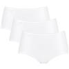 sloggi Donna 24/7 Microfibre Midi C3P, Bianco, 42