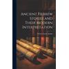Jordan William Ancient Hebrew Stories and Their Modern Inter (Copertina rigida)