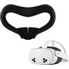 kwmobile Cover Facciale Silicone per Occhiali VR Compatibile con Meta Quest 3S VR Glasses - Custodia Protettiva VR - nero