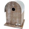 Dehner Natura - Natura Malta - Nido per uccelli selvatici, da appendere, ca. 18,5 x 25 x 18,5 cm, colore: Marrone