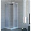 ROLLPLAST PINTO Box doccia 75x75 in PVC mod. Acquario con apertura centrale