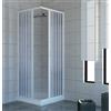 ROLLPLAST PINTO Box doccia 90x90 in PVC mod. Acquario con apertura centrale