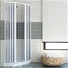 ROLLPLAST PINTO Box doccia 90x90 in PVC mod. Scorpione con apertura centrale