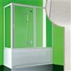 Forte Box Doccia Sopravasca 70x140 CM in Acrilico mod. Plutone con apertura centrale