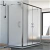 Idralite Box Doccia 3 lati 90x120x90 CM H185 stampato C mod. Replay Trio 2 Ante