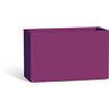 Tekcnoplast Vaso Fioriera Flowerpot In Resina Rettangolare 80x35 CM Viola