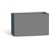 Tekcnoplast Vaso Fioriera Flowerpot In Resina Rettangolare 80x35 CM Grigio