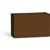 Tekcnoplast Vaso Fioriera Flowerpot In Resina Rettangolare 80x35 CM Marrone