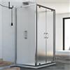 Idralite Box Doccia 3 lati 90x130x90 CM H185 stampato C mod. Sintesi Trio 2 Ante