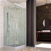 Forte Box Doccia 70x100 CM H 200 Vetro Trasparente Profilo Bianco mod. Lite