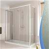 Idralite Box Doccia 3 lati 80x120x80 CM H198 stampato C mod. Young Trio 2 Ante