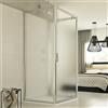 Idralite Box Doccia 3 lati 70x70x70 AP. 70 CM H198 stampato C mod. Cristal TRIO 1 Anta