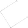 Metaform Tubo doccia 3 lati 80x80x80 Cm Bianco