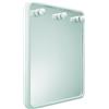 Metaform Specchio 56x68 Cm con 3 luci mod. Linea