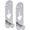 Metaform Coppia di appendiabiti cromo mod. Arrow