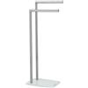 Metaform Piantana Porta Asciugamani Portasalviette in Vetro Bianco mod. Zero
