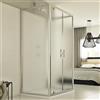 Idralite Box Doccia 3 lati 75x80x75 CM H198 stampato C mod. Cristal Trio 2 Ante