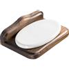 Metaform Porta sapone in legno e ceramica mod. Mathilde