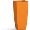 Tekcnoplast Vaso Agave In Resina Quadrato Arancio H90 40x40Cm