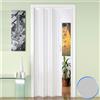 Forte Porta a Soffietto da Interno in PVC Grigio 88,5x214 cm mod. Luciana