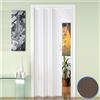 Forte Porta a Soffietto da Interno in PVC Rovere Tortora 88,5x214 cm mod. Luciana