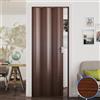 Forte Porta a Soffietto da Interno in PVC Noce Mansonia 88,5x214 cm mod. Luciana