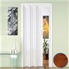 Forte Porta a Soffietto da Interno in PVC Ciliegio 88,5x214 cm mod. Luciana