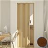 Forte Porta a Soffietto da Interno in PVC Legno Scuro 83x214 cm mod. Maya