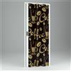 Forte Porta a Soffietto da Interno in PVC Coffee 102x214 cm mod. Vera