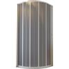 Forte Box Doccia in PVC 100x100CM H185 a soffietto Semicircolare con Apertura Laterale colore Bianco mod. Flex