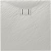 Idralite Piatto Doccia 90x90x2,6 CM Quadrato Bianco Effetto Pietra mod. Blend