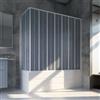 Forte Box Doccia Sopravasca 70x170 cm in PVC a soffietto con Apertura Laterale H 150 cm colore Bianco mod. Flex