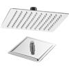 Metaform Soffione Doccia Thin Line Quadrato in Acciaio Inox 20x20 cm
