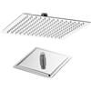 Metaform Soffione Doccia Thin Line Quadrato in Acciaio Inox 25x25 cm