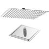 Metaform Soffione Doccia Thin Line Quadrato in Acciaio Inox 30x30 cm