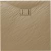 Idralite Piatto Doccia 80x80x2,6 CM Quadrato Tortora Effetto Pietra mod. Blend