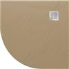 Idralite Piatto Doccia 90x90x2,6 CM Semicircolare Tortora Effetto Pietra mod. Blend