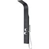 Idralite Colonna idromassaggio in alluminio nero 140x15cm mod. Vittoria