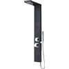 Idralite Colonna idromassaggio in alluminio nero 140x15 cm mod. Vittoria