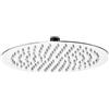 Idralite Soffione Doccia Tondo in acciaio inox Diametro 20 cm effetto pioggia con ugelli anticalcare ultrasottile