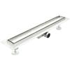 Idralite Canalina di scarico doccia in acciaio inox piastrellabile per box doccia 100 cm mod. Tile
